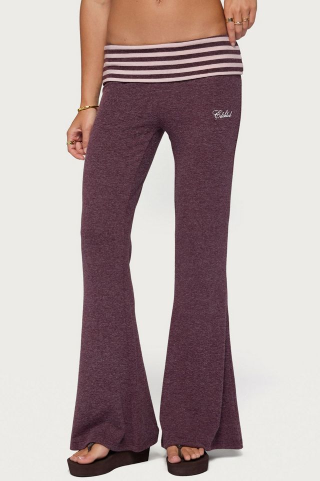 Edikted Stay Edikted Stripey Foldover Pants #1