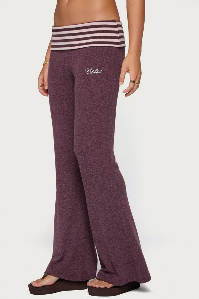 Edikted Stay Edikted Stripey Foldover Pants #2