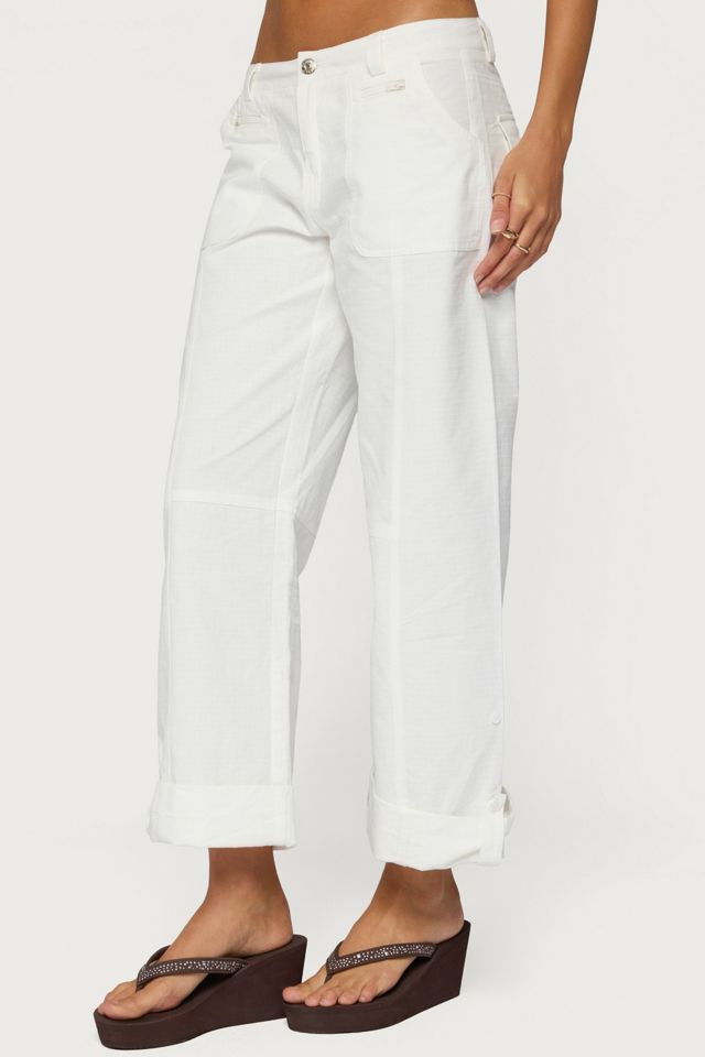 Edikted Odettia Sheer Cotton Pants #2