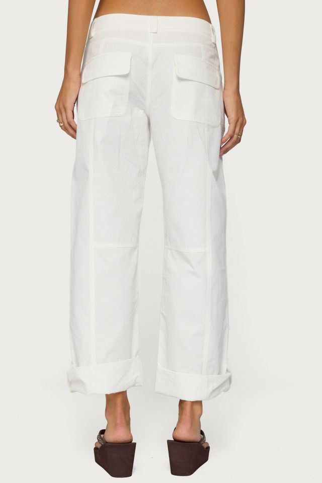 Edikted Odettia Sheer Cotton Pants #4