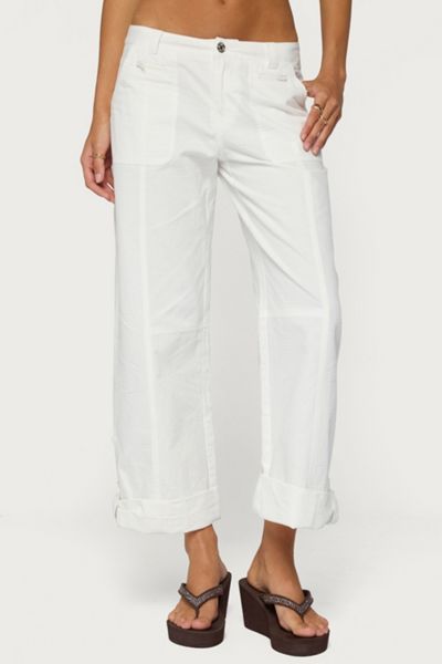 Edikted Odettia Sheer Cotton Pants