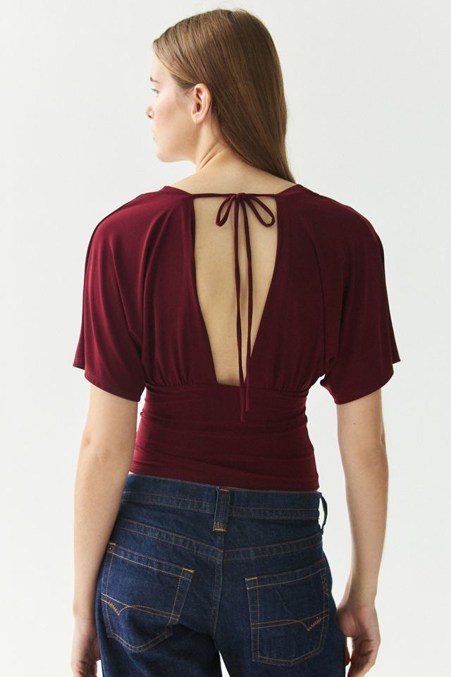 Haut Sienna à décolleté plongeant en V profond Kimchi Blue #1