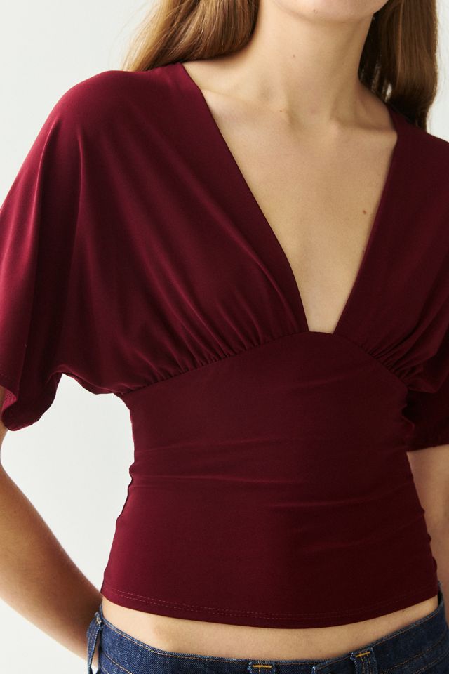 Haut Sienna à décolleté plongeant en V profond Kimchi Blue #3