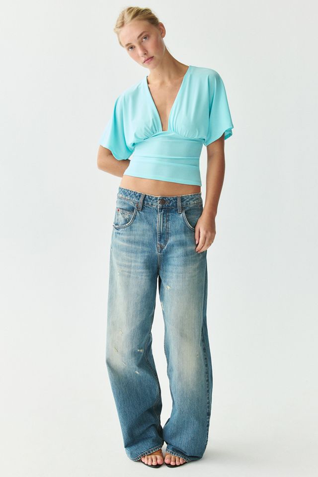 Kimchi Blue Sienna Deep-V Plunge Top #1