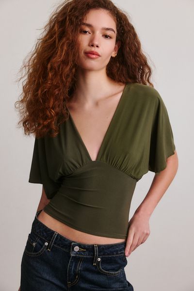 Haut Sienna à décolleté plongeant en V profond Kimchi Blue