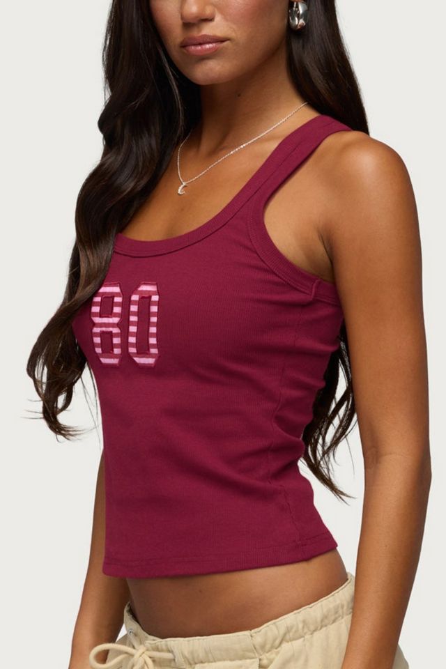 Edikted 80 Stripey Ribbed Tank Top #2