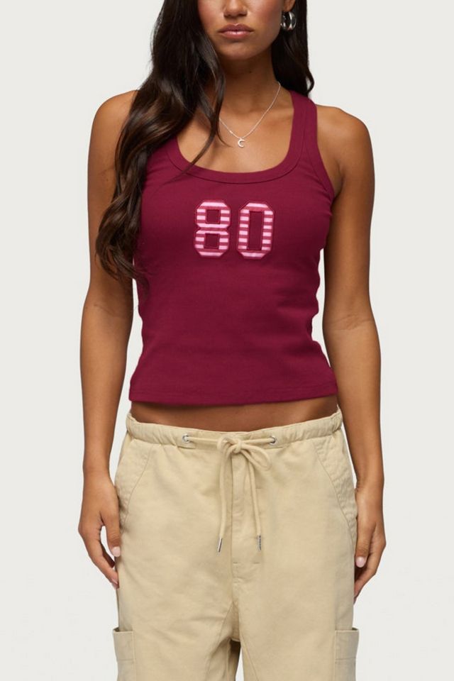 Edikted 80 Stripey Ribbed Tank Top #3