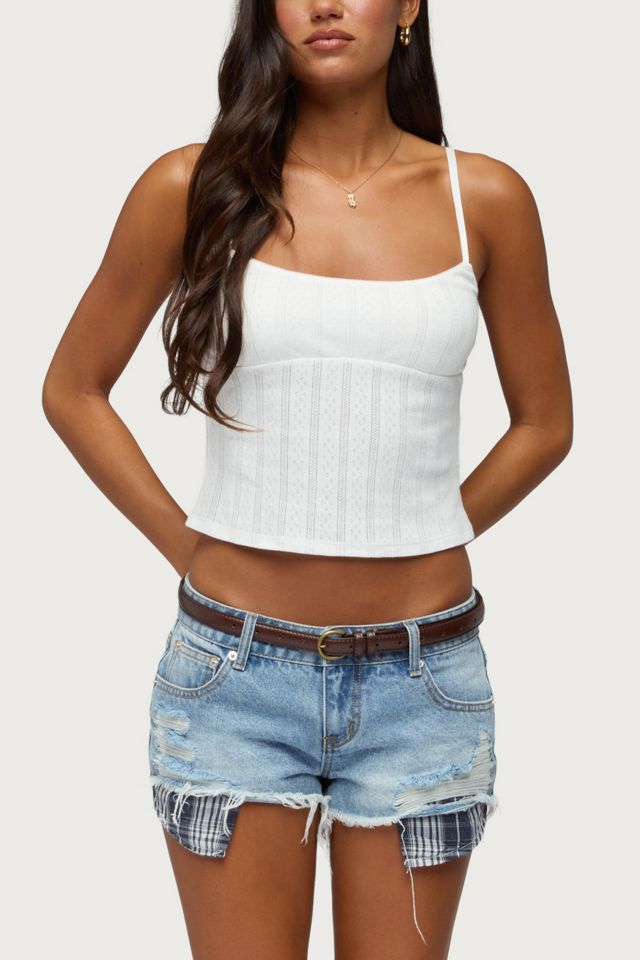 Edikted Aivy Pointelle Tank Top #3