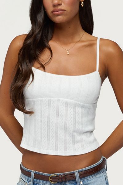 Edikted Aivy Pointelle Tank Top