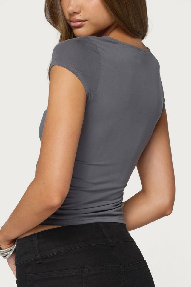 Edikted Aaron Stud & Grommet Cutout Top #4
