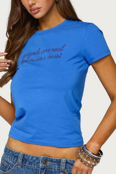 Edikted Angels Are Real T Shirt