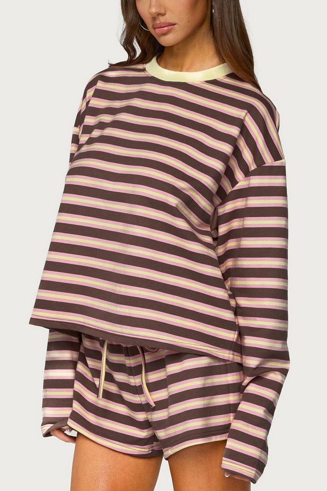 Edikted Blanchy Striped Long Sleeve Top #2