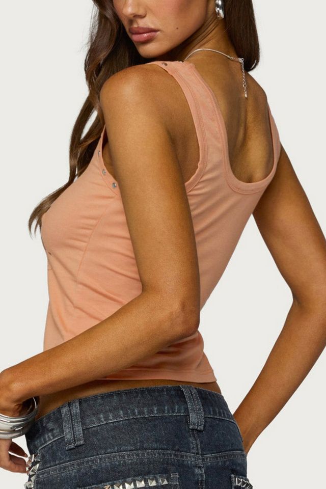 Edikted Demea Studded Graphic Tank Top #4
