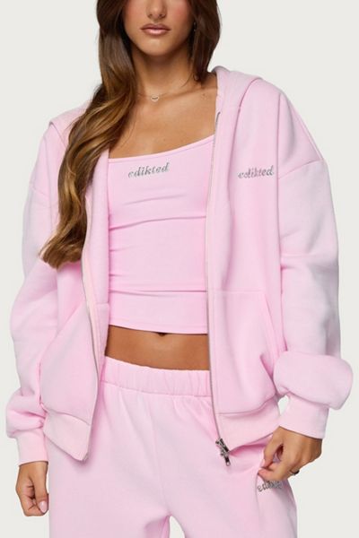 Edikted Edikted Diva Zip Up Hoodie