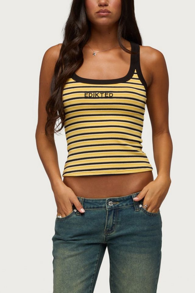 Edikted Edikted Energy Striped Ribbed Tank Top #3