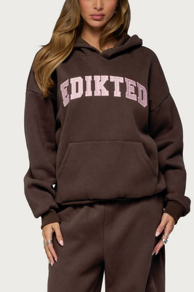Edikted Edikted Glow Rhinestone Hoodie #3