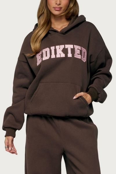 Edikted Edikted Glow Rhinestone Hoodie