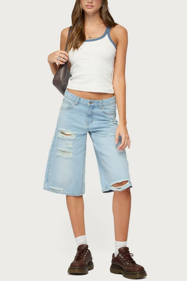 Edikted Eida Contrast Ribbed Tank Top #1