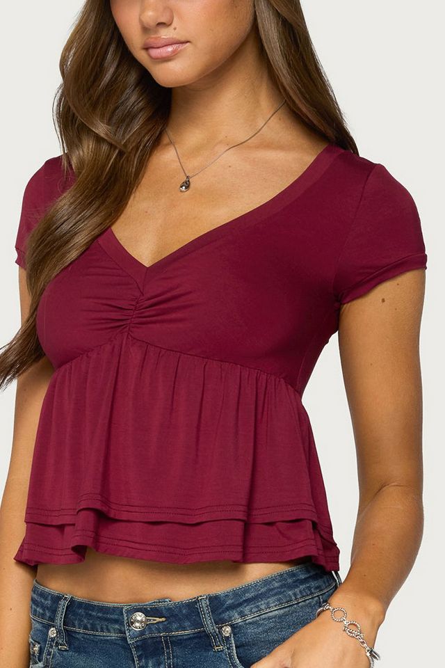 Edikted Fontene Layered Babydoll Top #2