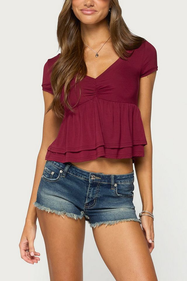 Edikted Fontene Layered Babydoll Top #3