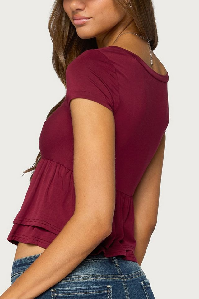 Edikted Fontene Layered Babydoll Top #4