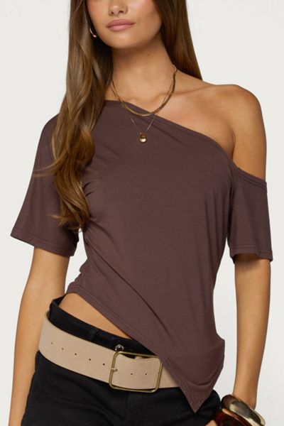 Edikted Elori Asymmetric Off Shoulder Top