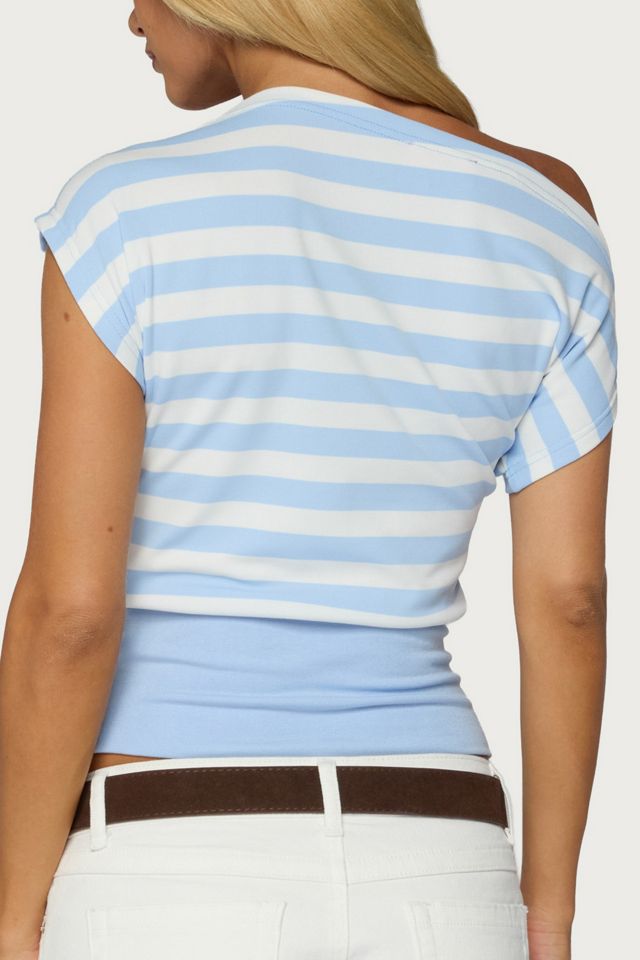 Edikted Kittie Striped Off Shoulder Top #4