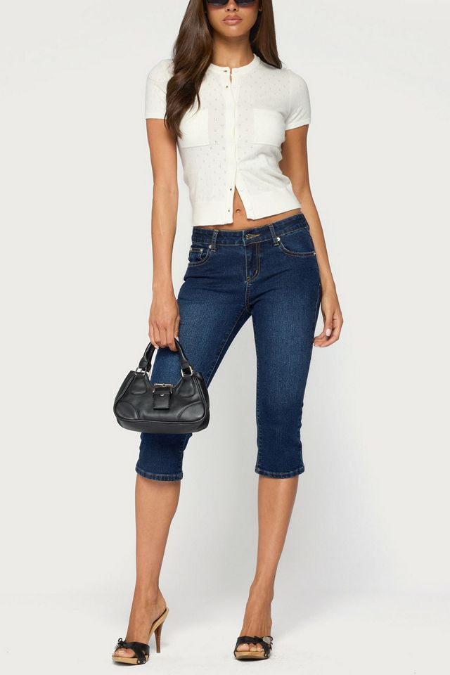 Edikted Kiyomi Knit Button Up Top #1