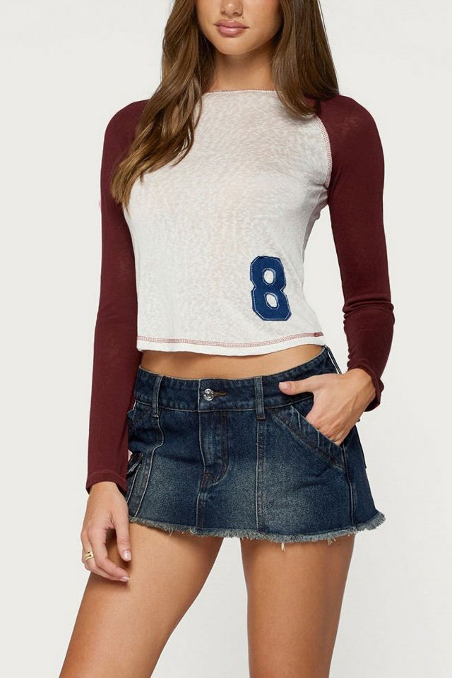 Edikted Julika Contrast Long Sleeve Top #3