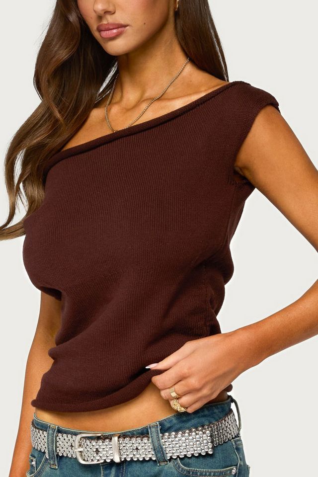 Edikted Lauria Off Shoulder Knit Top #2