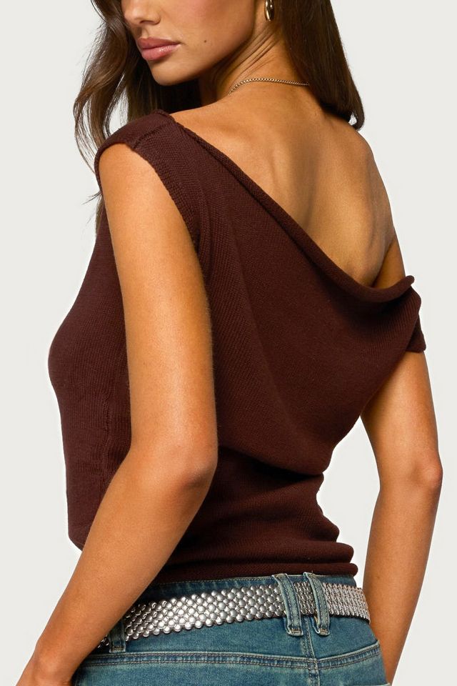 Edikted Lauria Off Shoulder Knit Top #4