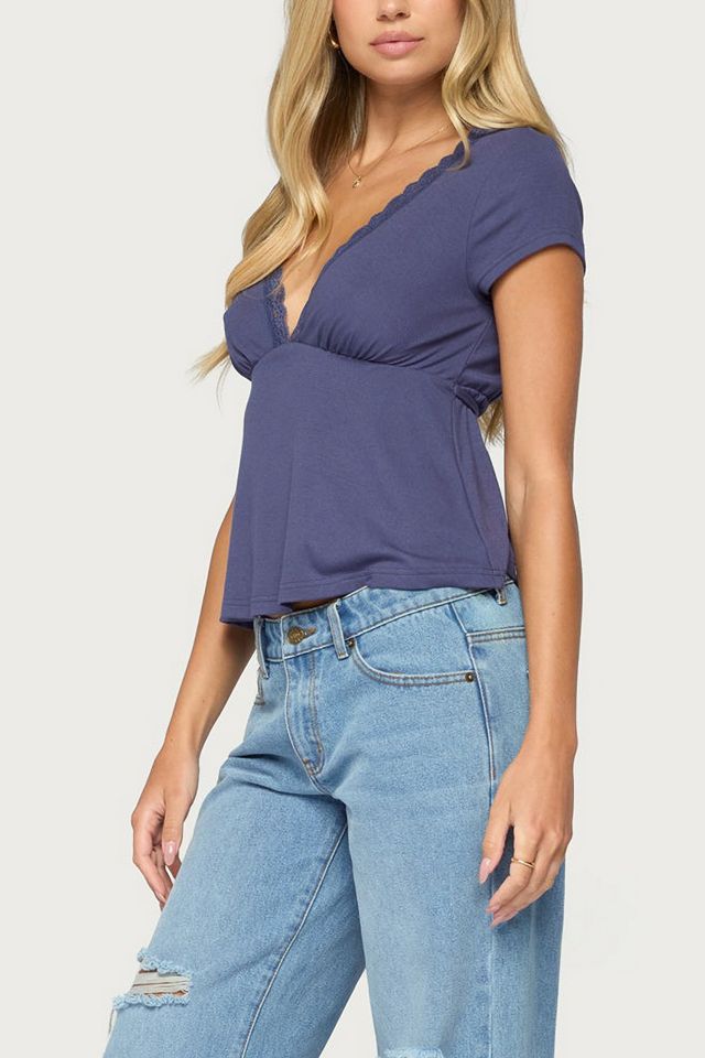 Edikted Palermo Lacey Babydoll Top #3