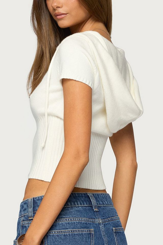Edikted Noelani Hooded Knit Top #4