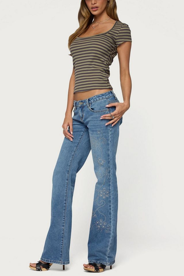 Edikted Maddex Striped Ribbed Top #1