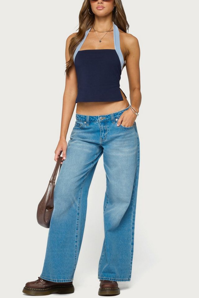 Edikted Tanna Contrast Halter Top #1