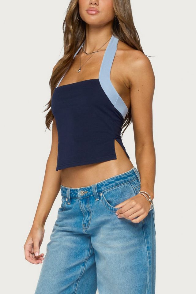 Edikted Tanna Contrast Halter Top #3