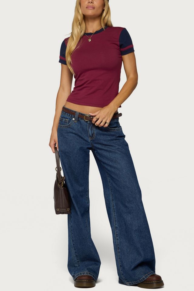 Edikted Sophiah Contrast T Shirt #1