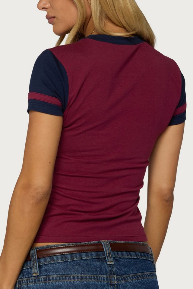 Edikted Sophiah Contrast T Shirt #4