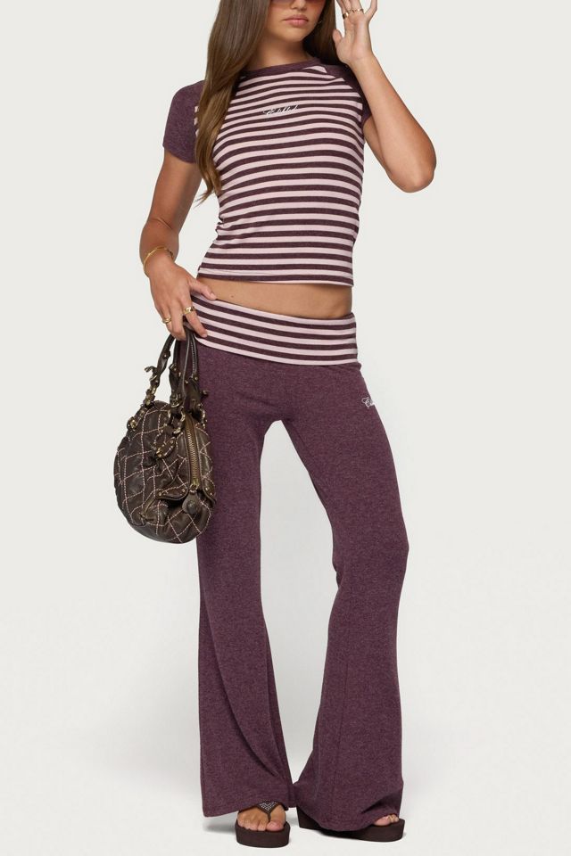 Edikted Stay Edikted Stripey Raglan T Shirt #1