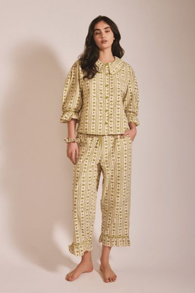 TBCo Cotton Swan Cropped Pajamas Set