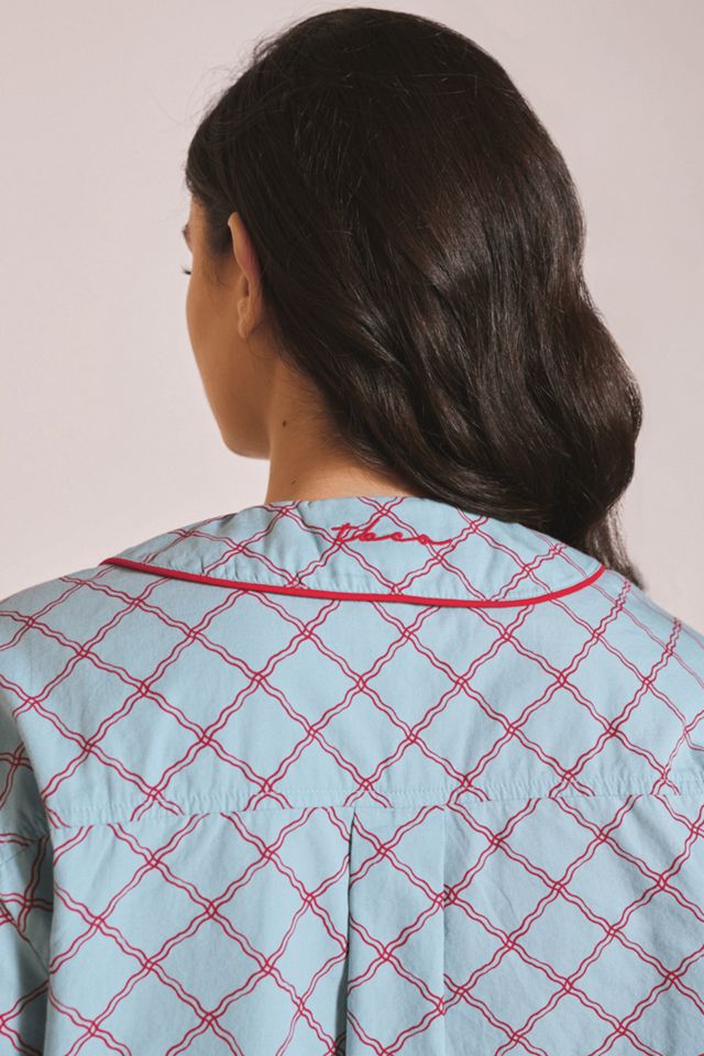 TBCo Cotton Lattice Cropped Pajamas Set #1
