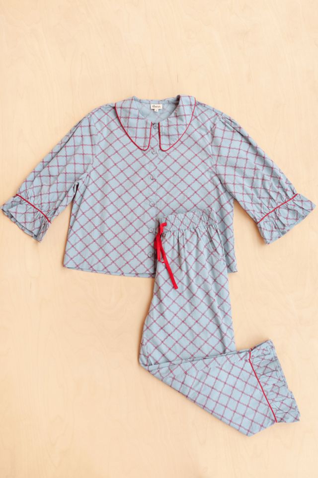 TBCo Cotton Lattice Cropped Pajamas Set #3