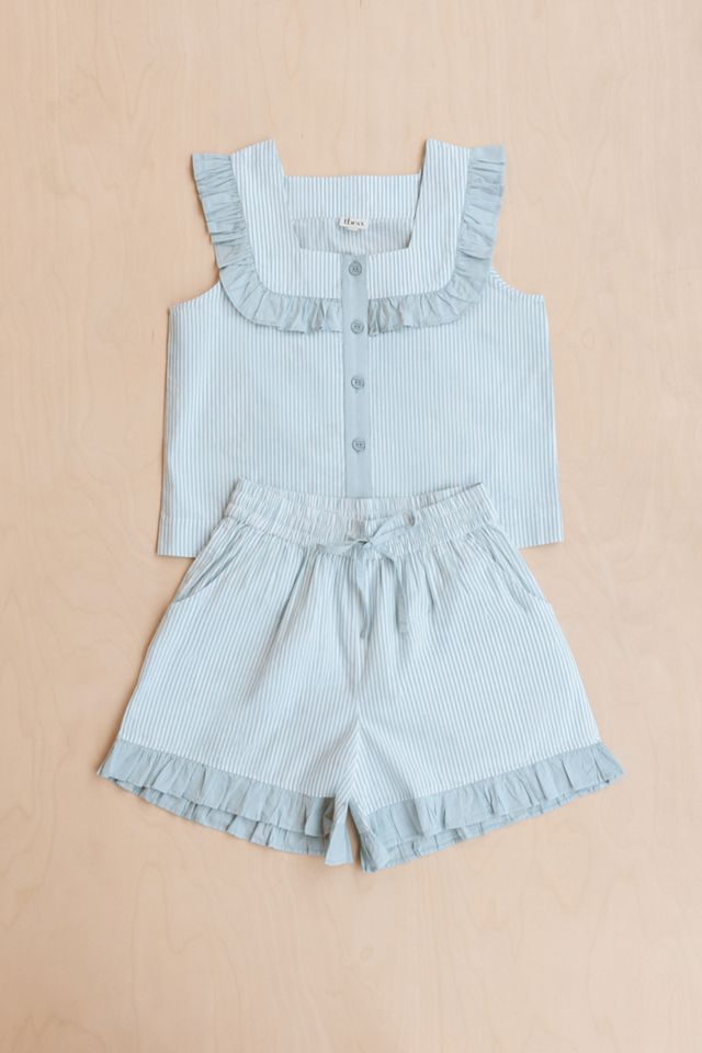 TBCo Cotton Ruffle Short Pajamas Set #4
