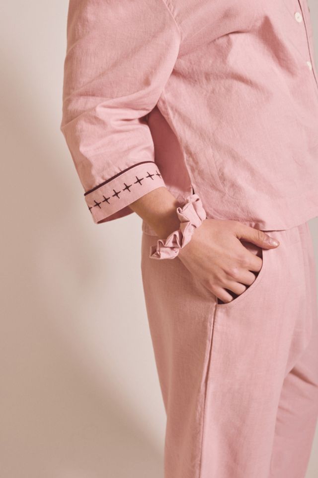 TBCo Cotton & Linen Cropped Pajamas Set #3
