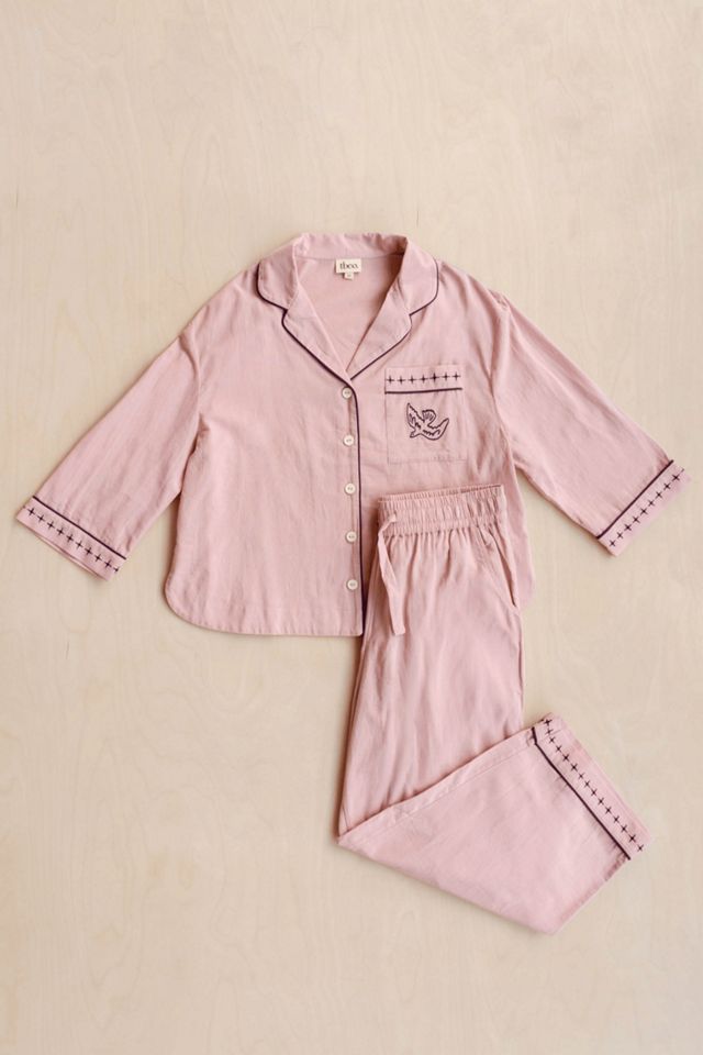 TBCo Cotton & Linen Cropped Pajamas Set #4
