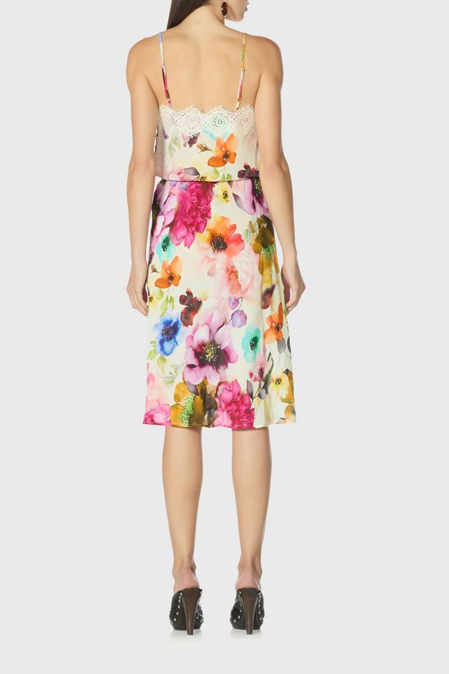 AFRM Tabitha Scalloped Lace Trim Midi Dress #2