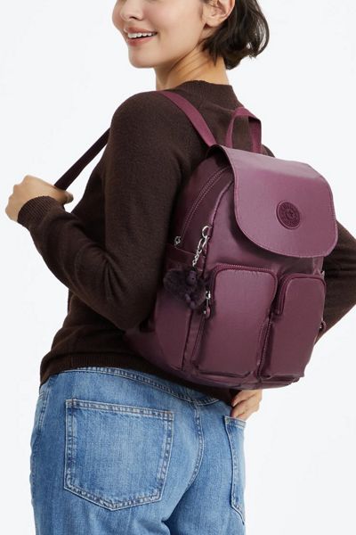 Kipling City Pocket Metallic Backpack