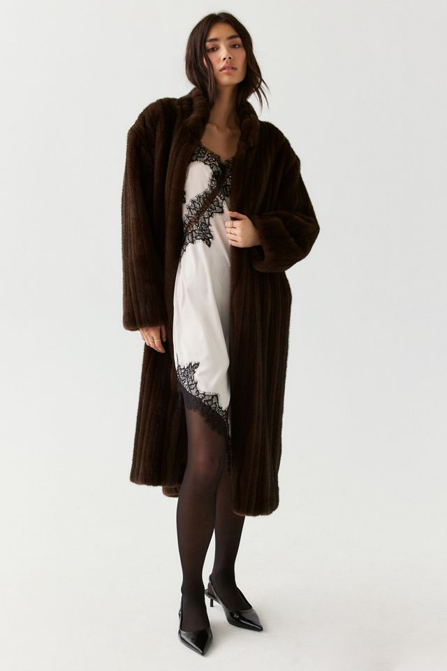 Steve Madden Peclair Long Faux Fur Coat #2