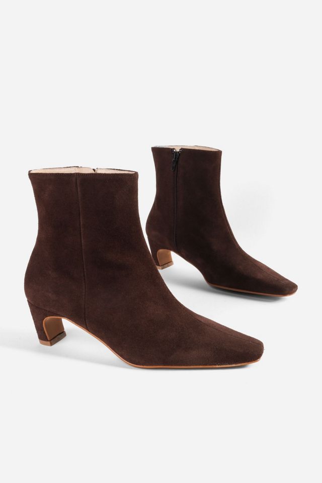Intentionally Blank Lexi Suede Kitten Heel Ankle Boot #1
