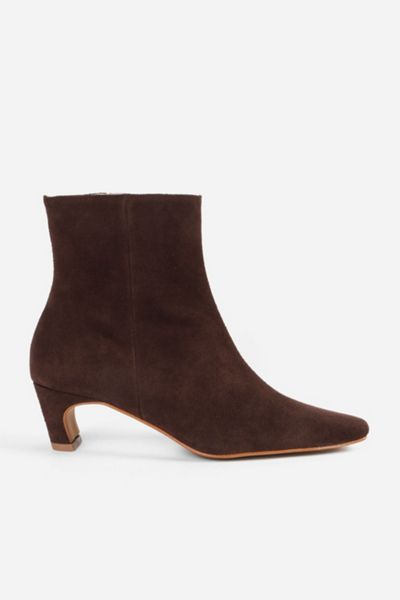 Intentionally Blank Lexi Suede Kitten Heel Ankle Boot